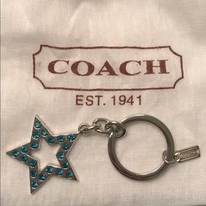 Coach star design keychain